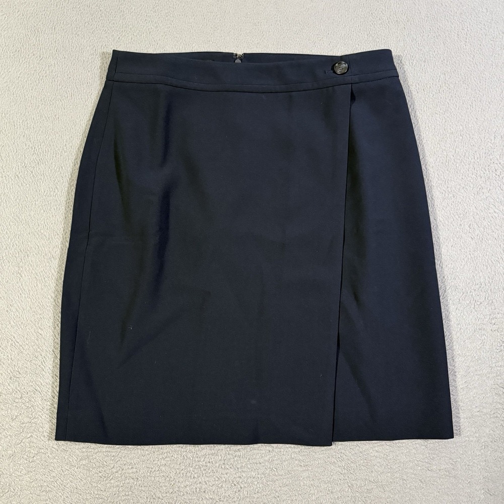 Talbot's Women's Navy Blue Pencil Skirt Elastic Stretch Waist Size‎ 12P